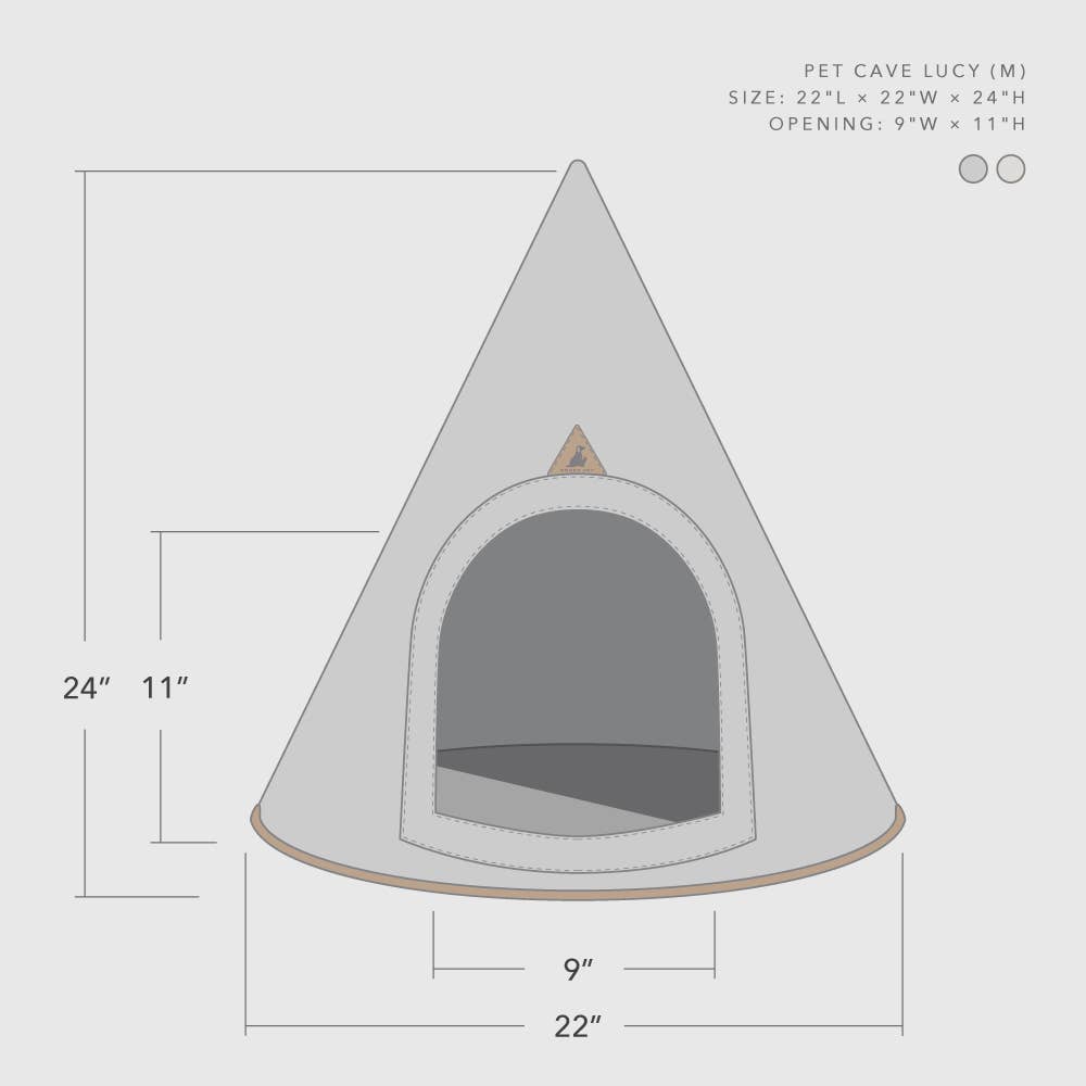 Mod Felt Pet Cave in Cream