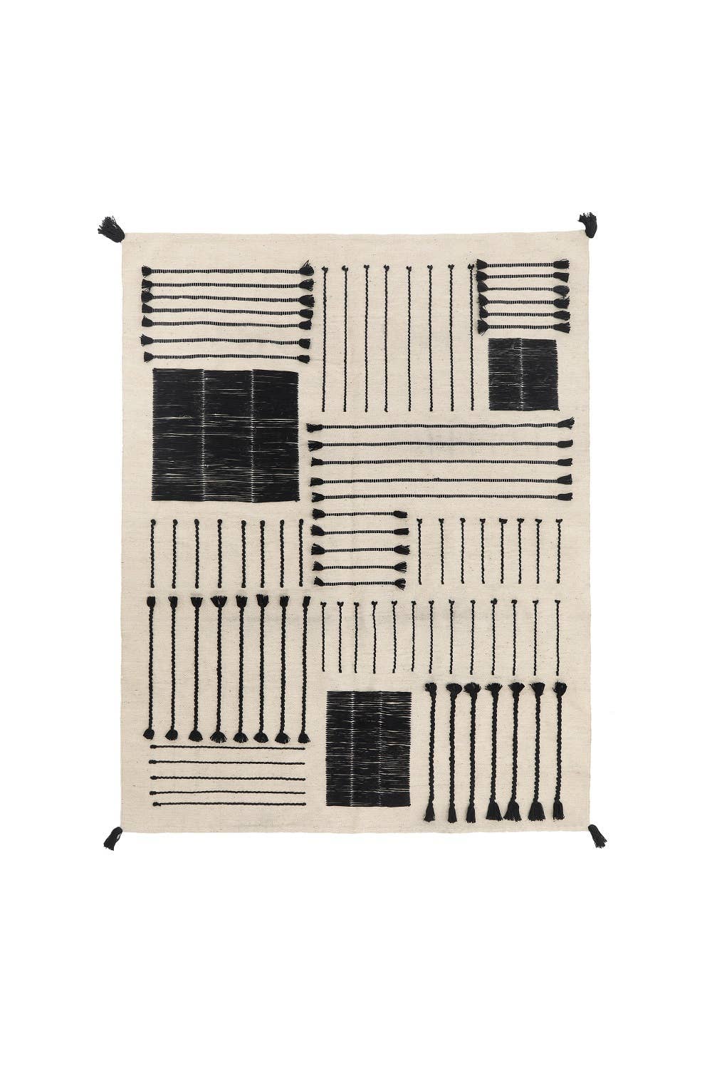 Black Sediments kilim rug