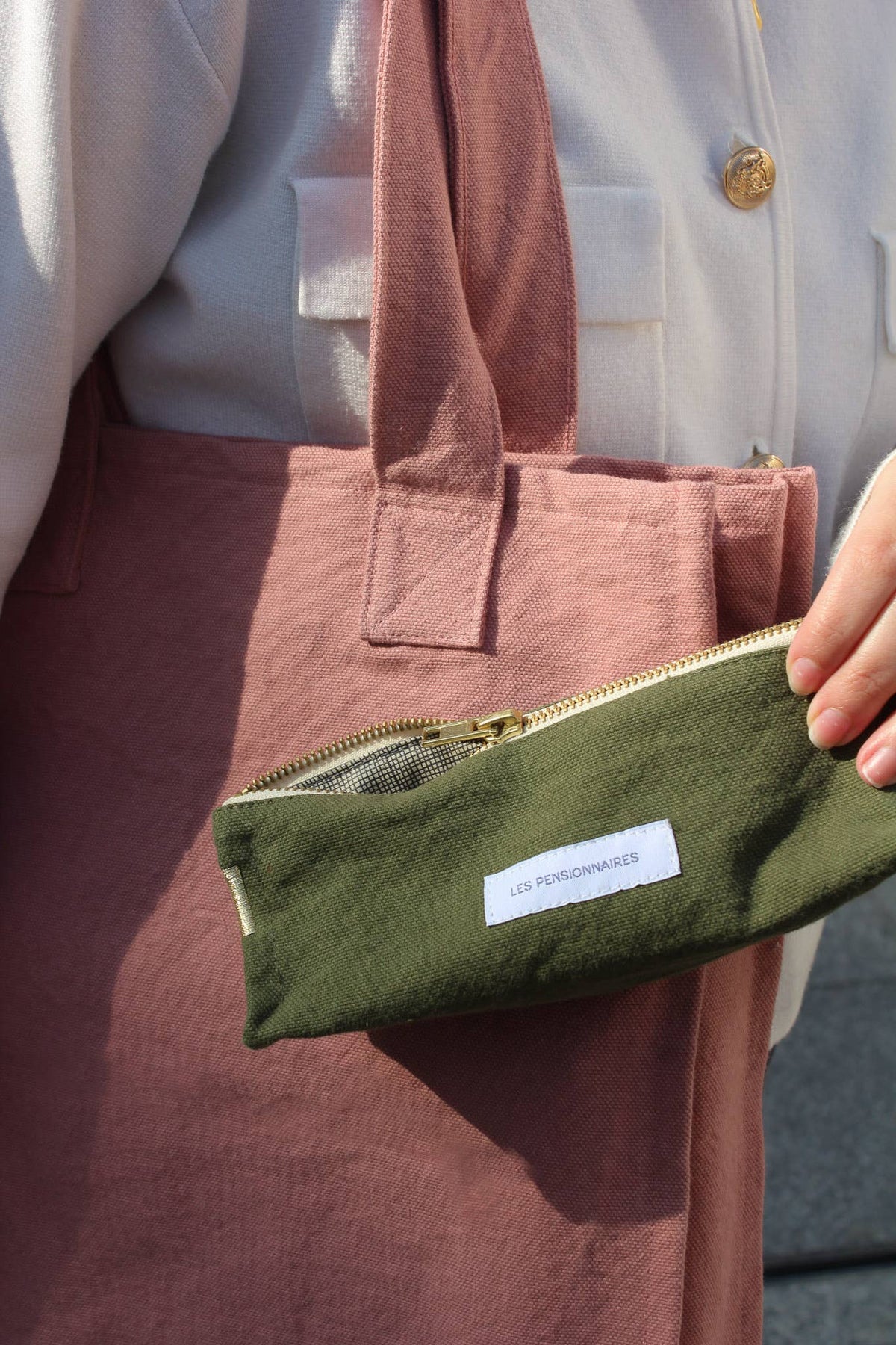 Lyon Pencil Case | Capre Green