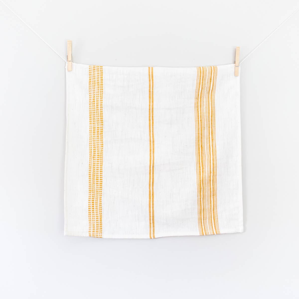 Aden Cotton Dinner Napkin | Grey Stripe