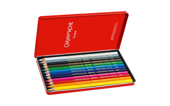 SUPRACOLOR Aquarelle Watercolor Pencils, 12 Colors