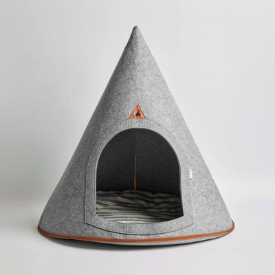 Mod Felt Pet Cave in Grey