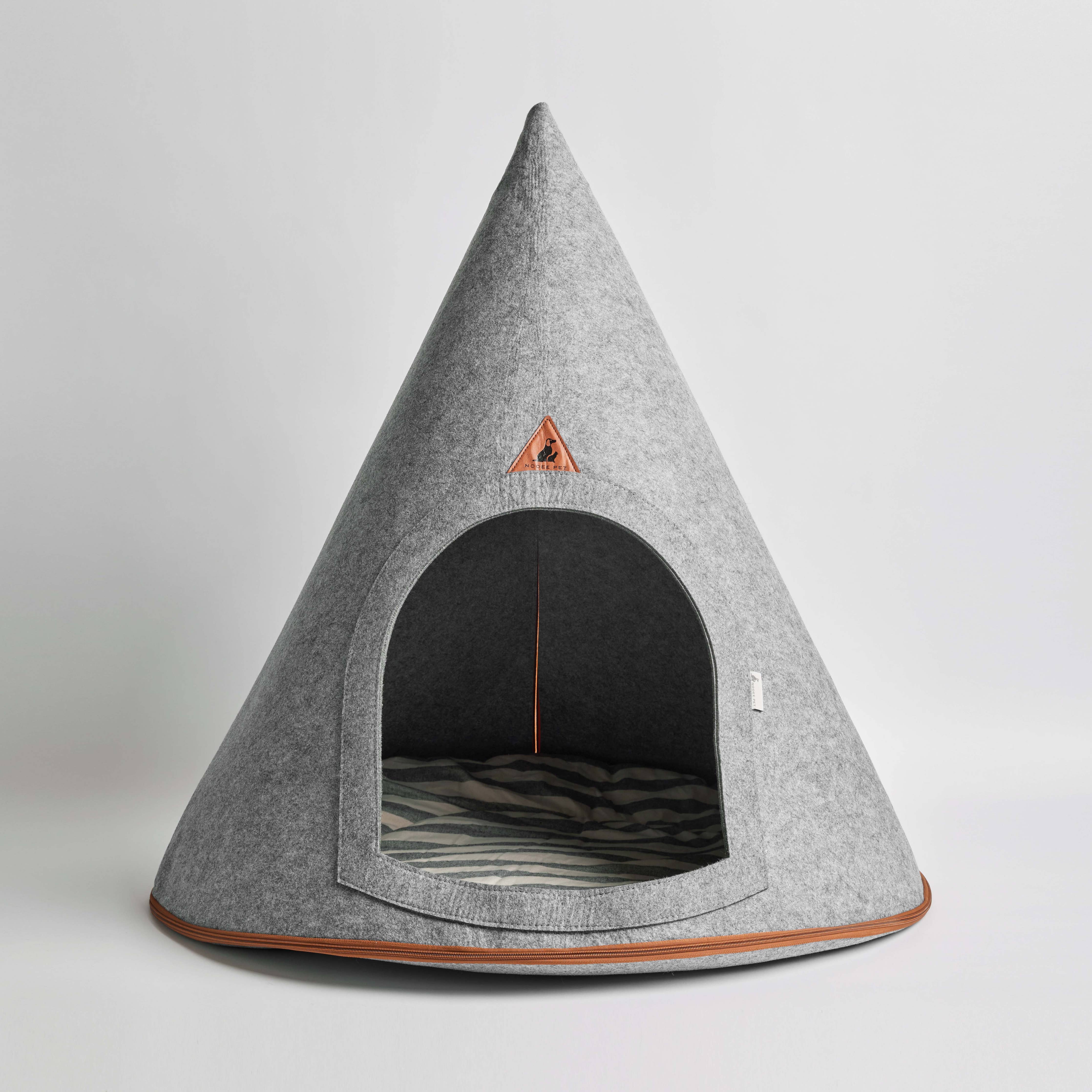 Mod Felt Pet Cave in Grey