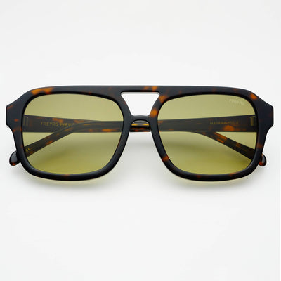 Havana Acetate Aviator Sunglasses