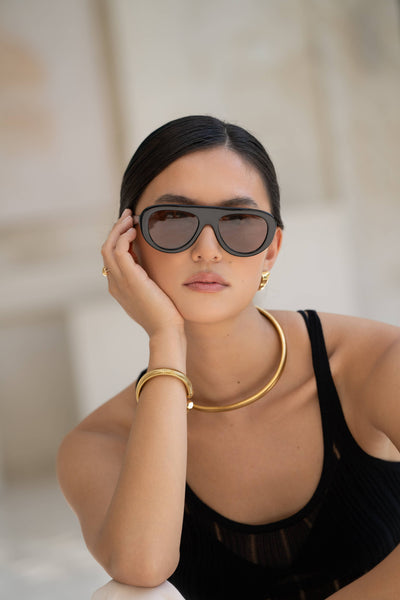 Jetsetter Acetate Unisex Aviator Sunglasses