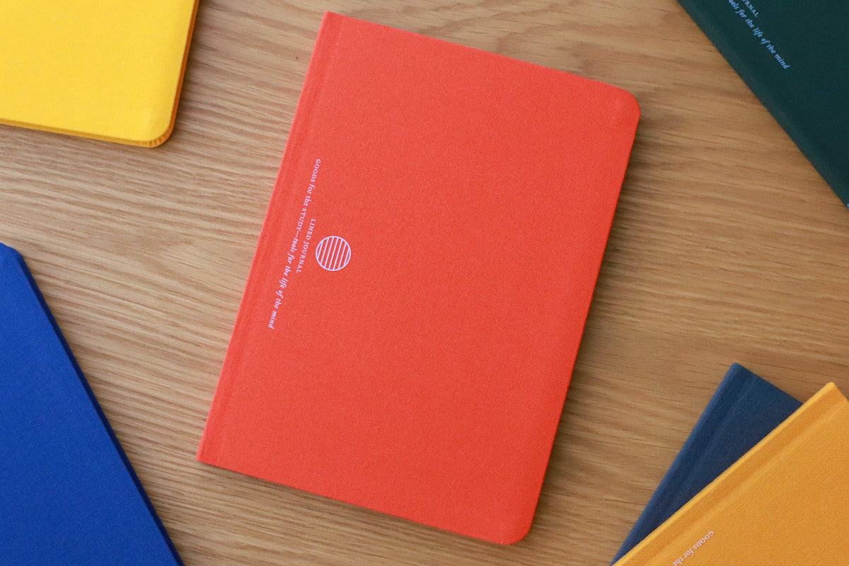 Goods for the Study Flexi Linen Journal Persimmon