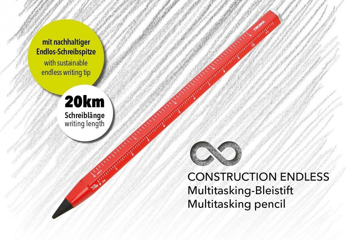 Troika Multi-Tasking Construction Endless Pencil 12.5 Miles