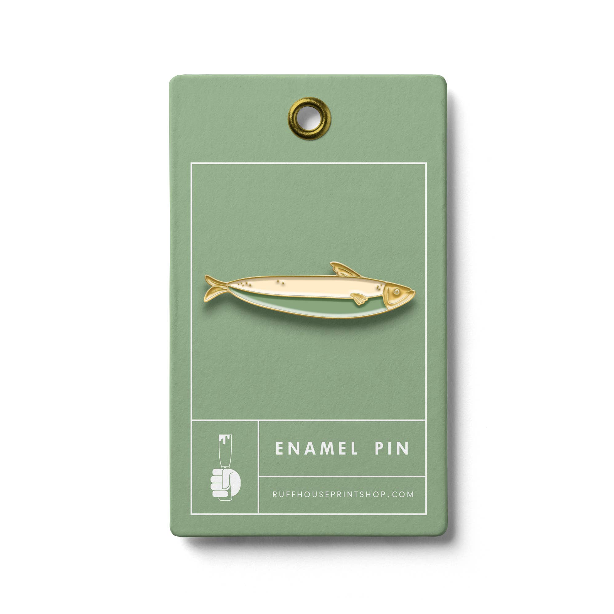 Here Fishy Enamel Pin