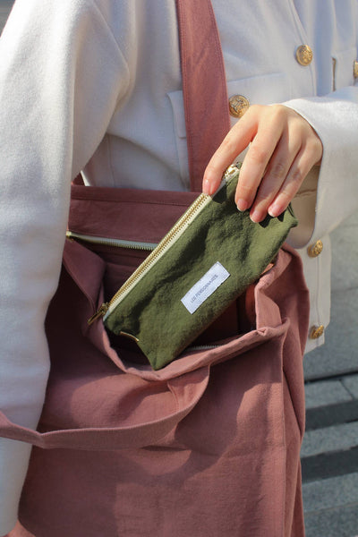 Lyon Pencil Case | Capre Green