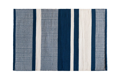 Navy Blue Hues Bath Mat