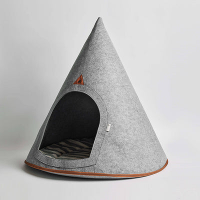 Mod Felt Pet Cave in Grey