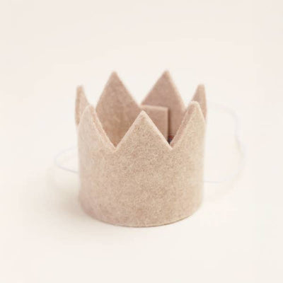 NEUTRAL PARTY CROWNS Wool Pet Party Crown