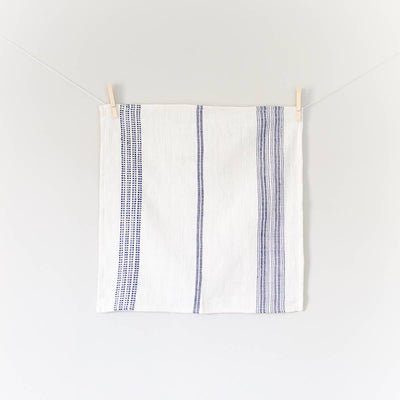 Aden Cotton Dinner Napkin | Grey Stripe