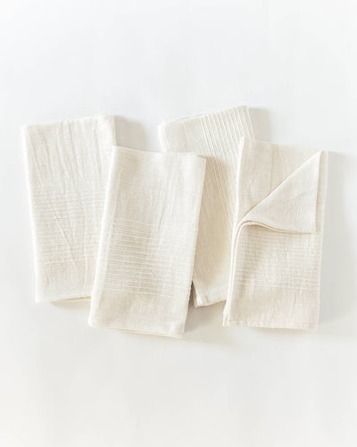 Riviera Cotton Napkin | Grey Stripe