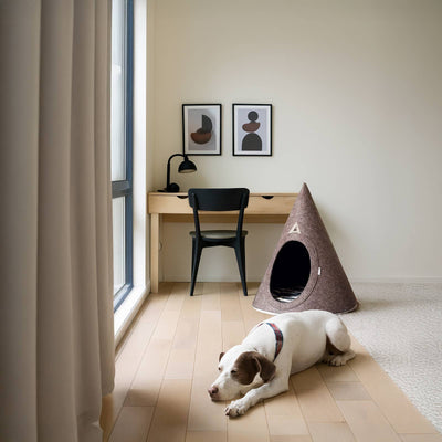 Mod Felted Dog Cave