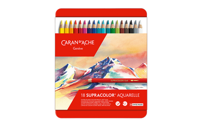 SUPRACOLOR Aquarelle Watercolor Pencils, 18 Colors