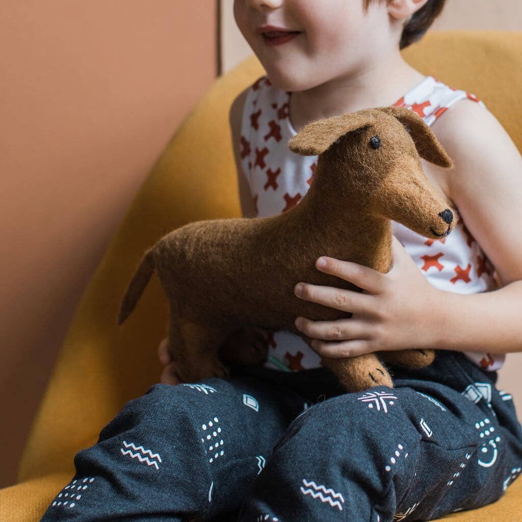 Hand Felted Dachshund | Large