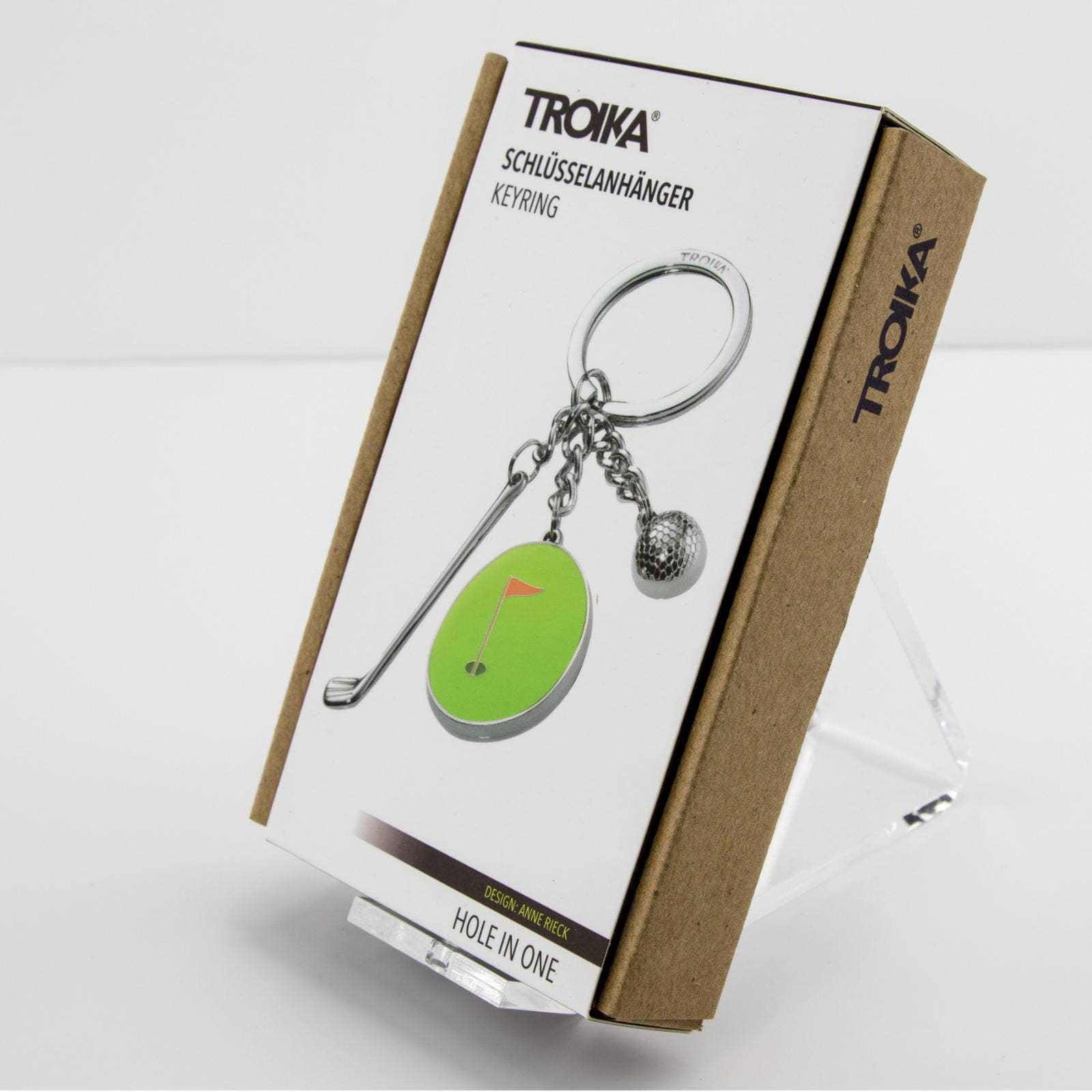 Hole in One Golf Charms Key Ring