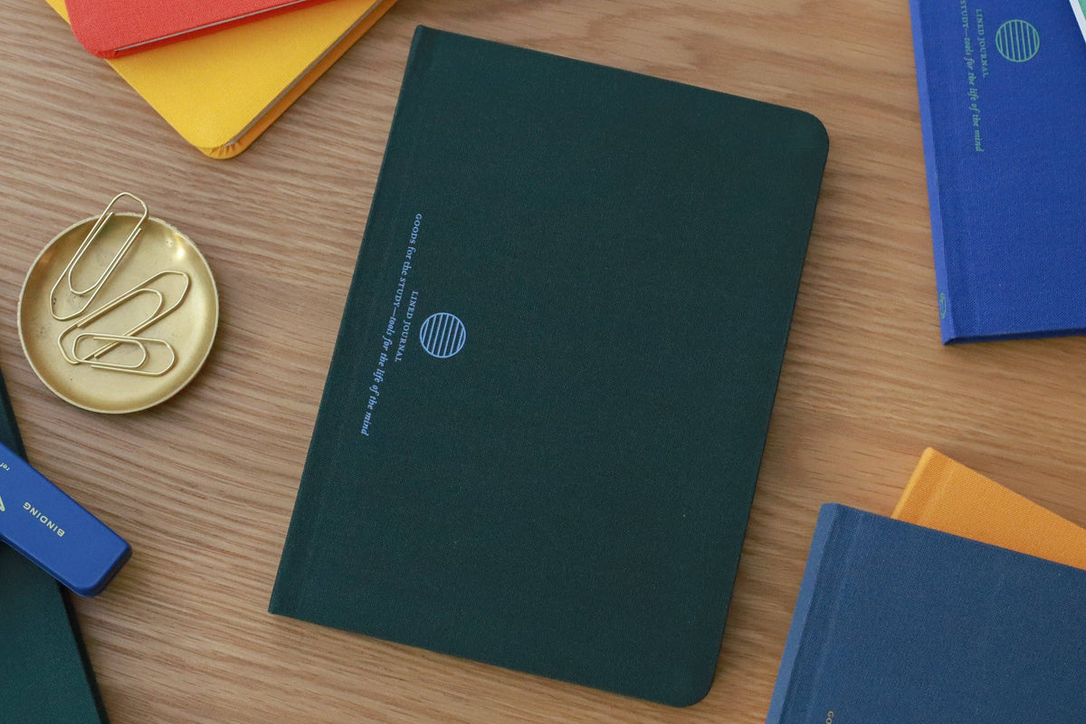 Goods for the Study Flexi Linen Journal Pine