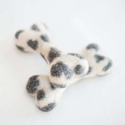 COW PRINT WOOLBONE Dog Toy