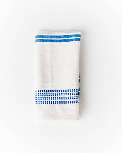 Aden Cotton Dinner Napkin | Grey Stripe