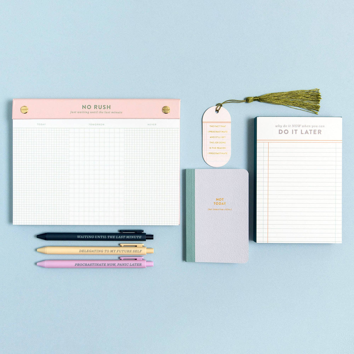 The Procrastinator Pen Set