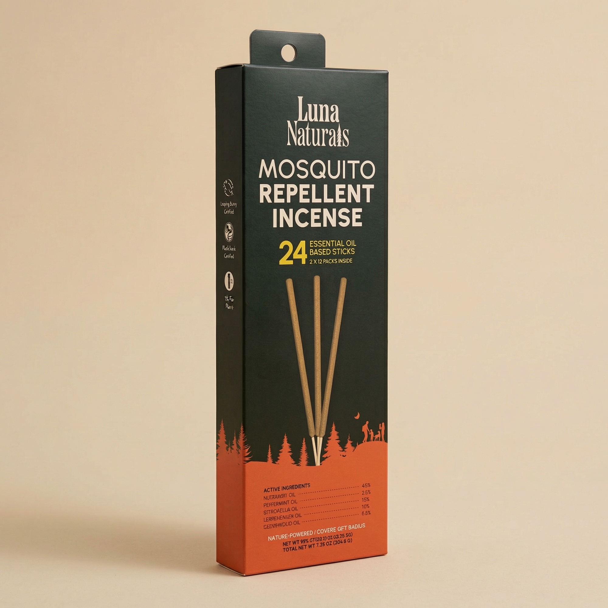 Mosquito Repellent Incense — Outdoor & Camping | 24ct