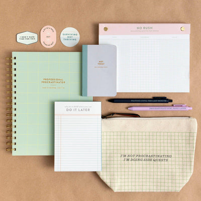 The Procrastinator Pen Set
