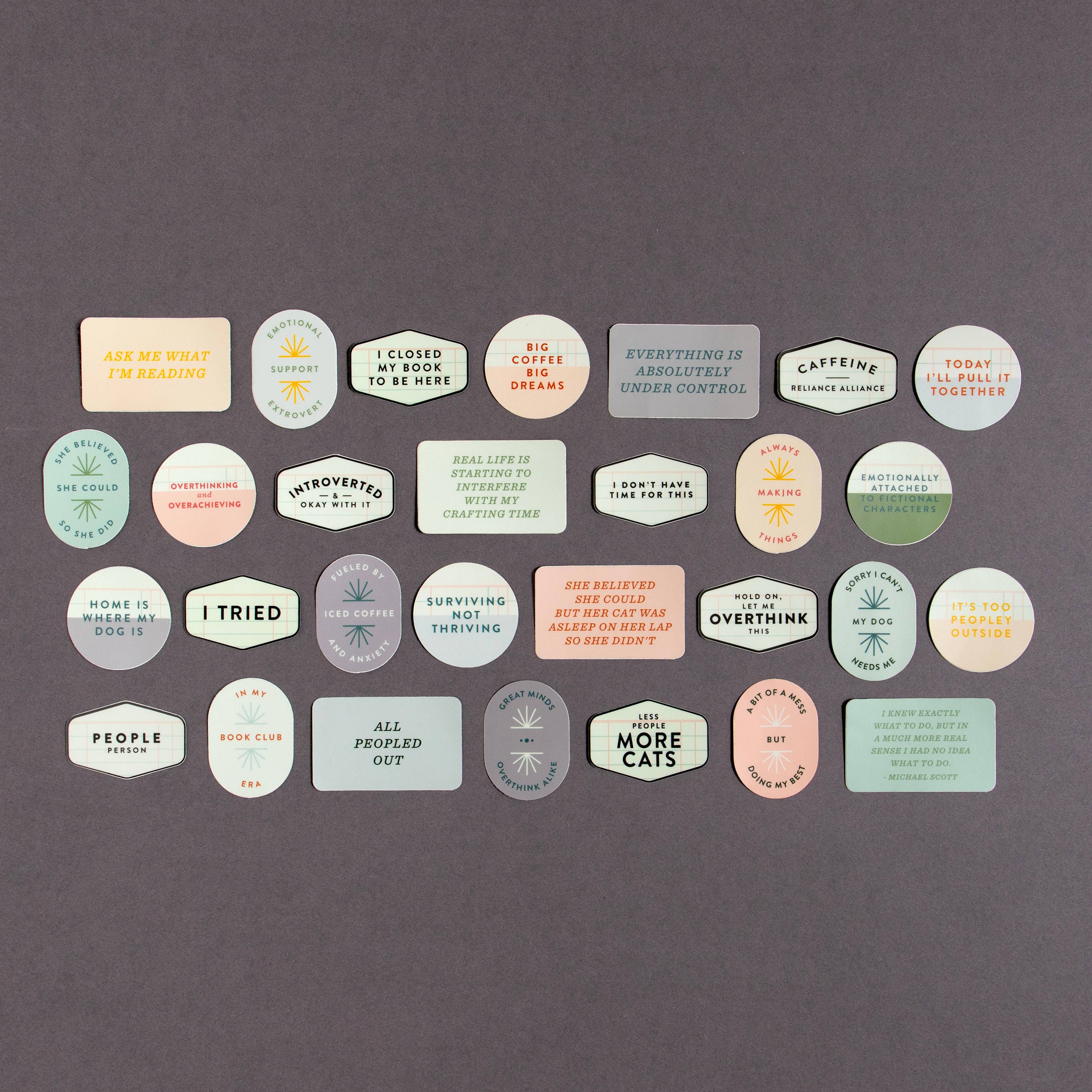 Great Minds Overthink Alike Decal Sticker