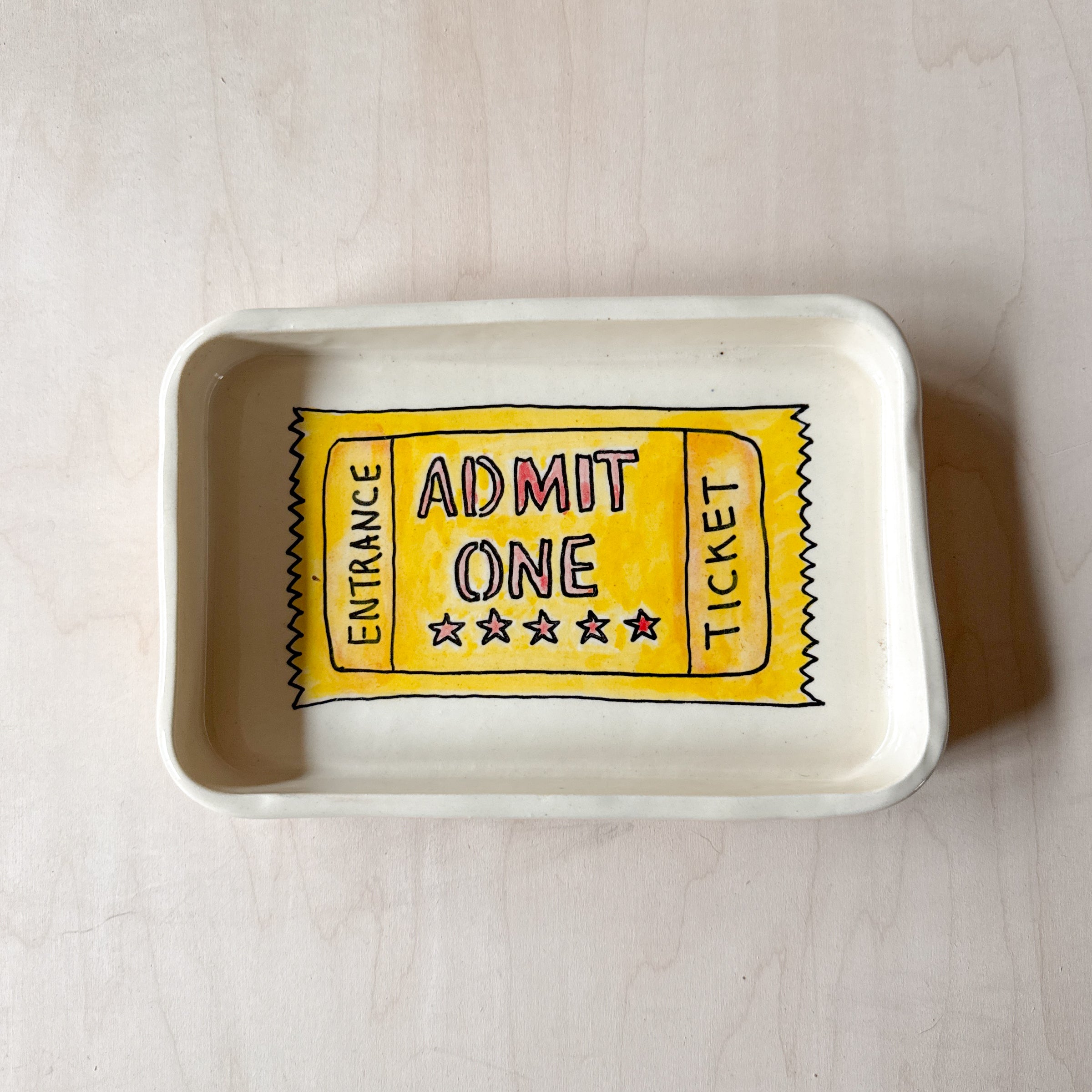 Admit One Medium Tray
