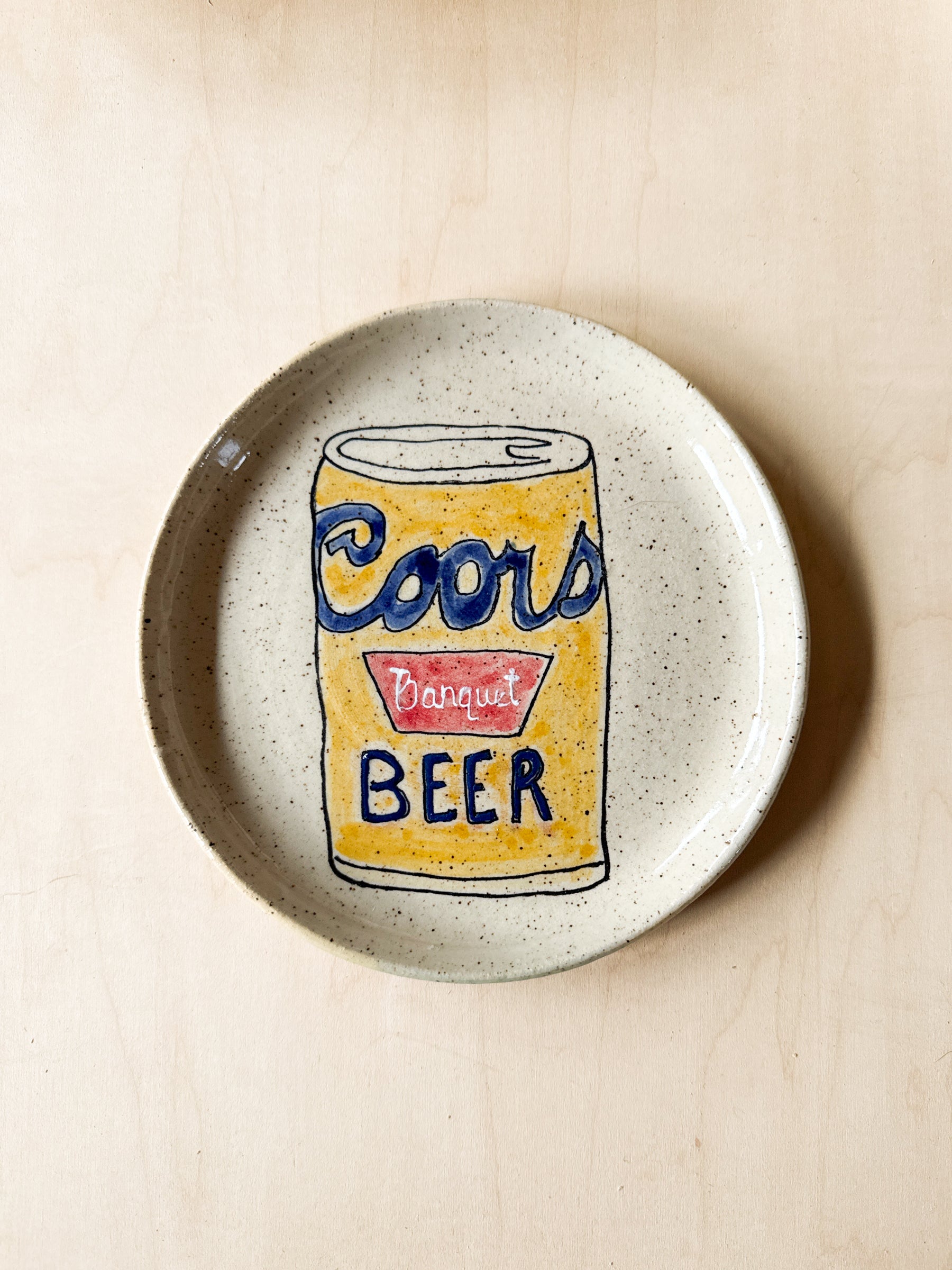 Coors Can Round Plate