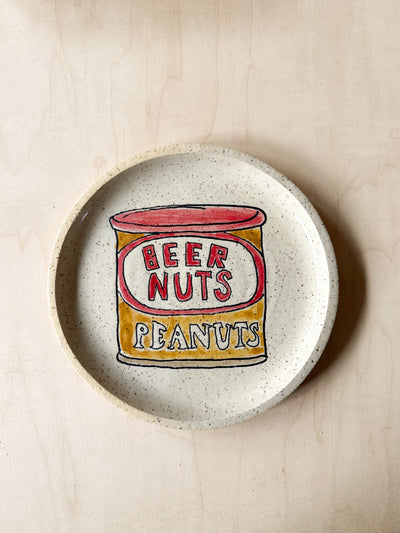 Beer Nuts Round Plate