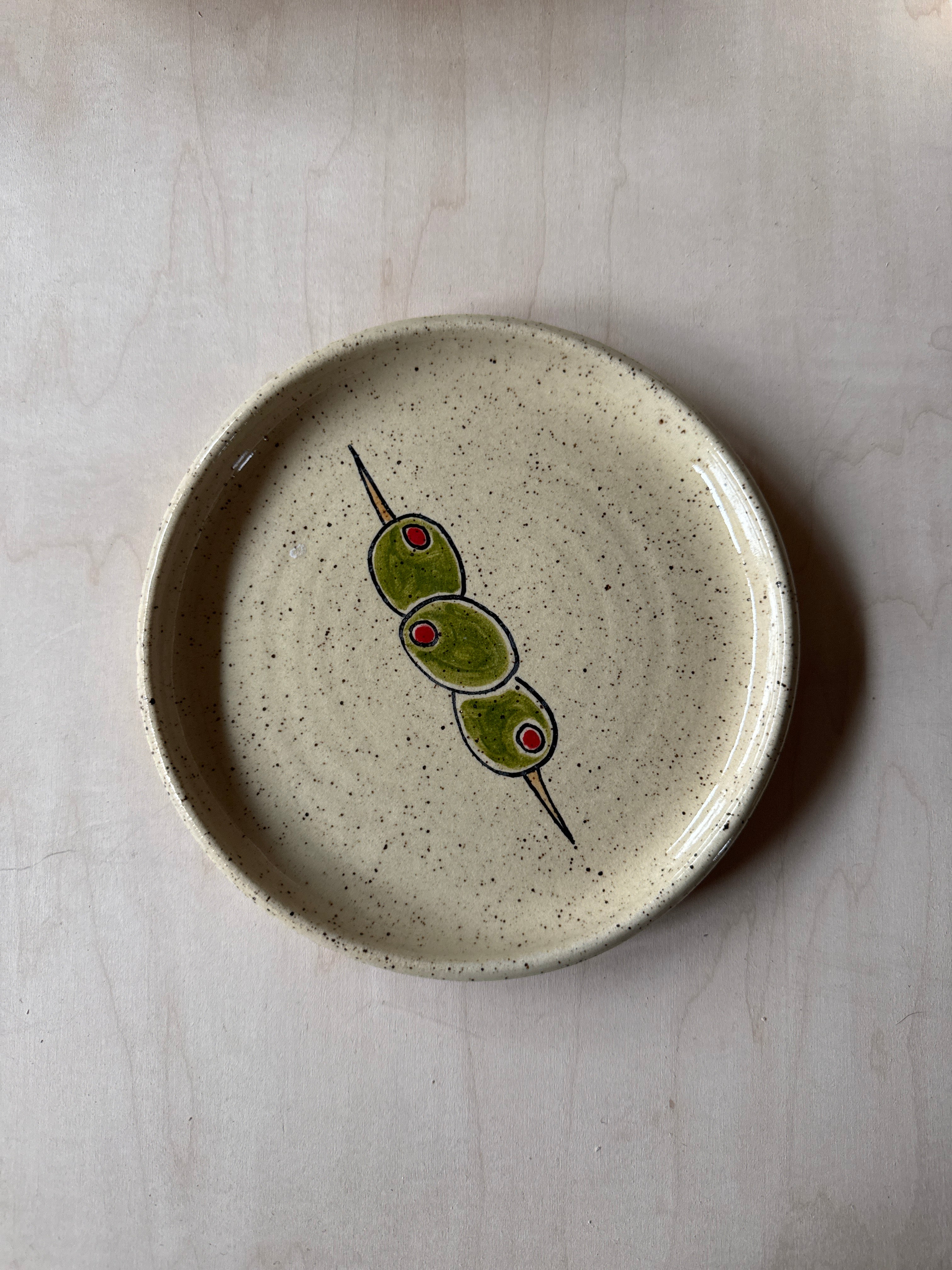 Olive Round Plate