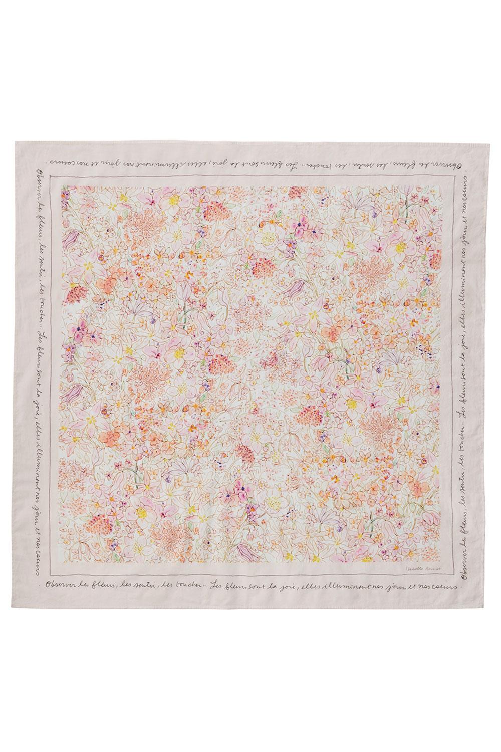 Scarf Isabelle Boinot Flower Pink