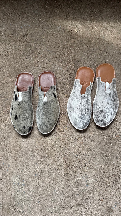 Mr. Grumpy Leather Slippers