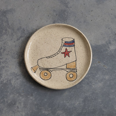 Rollerskate Round Plate