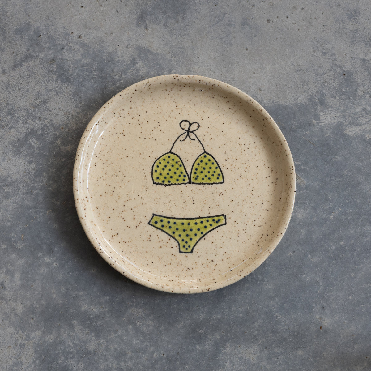 Polka Dot Bikini Plate