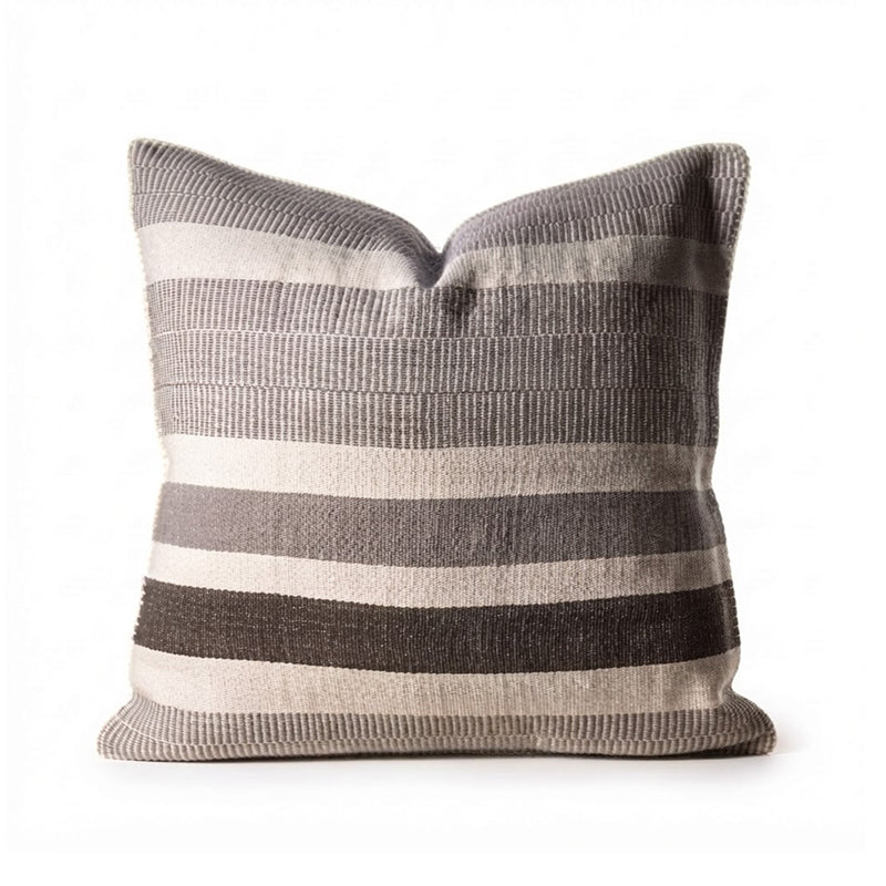 Montclair 20"x20" Grey Stripe Pillow
