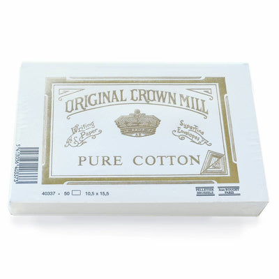 Original Crown Mill Pure Cotton Note Cards 50Pk