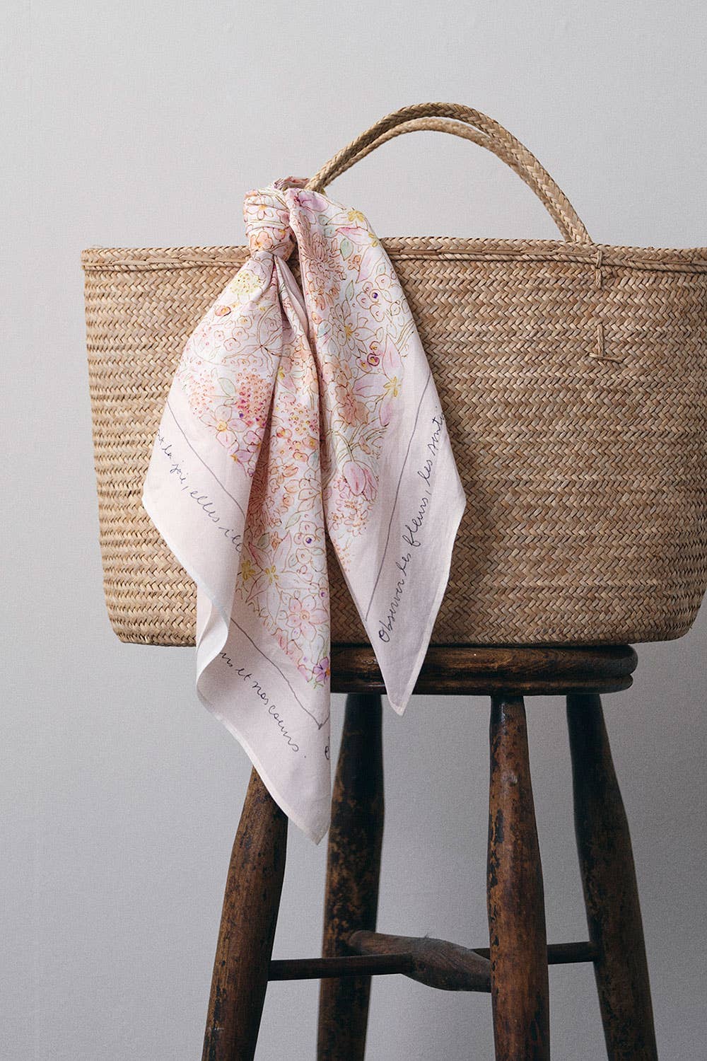 Scarf Isabelle Boinot Flower Pink