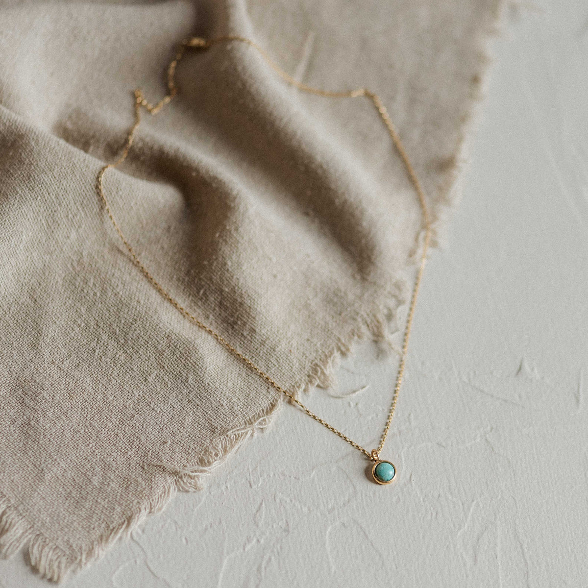 Hyalite Necklace // Turquoise // Demi-Fine Gold