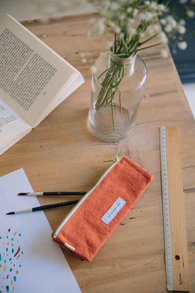 Lyon Pencil Case | Flamboyant Orange
