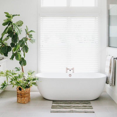 Aden Cotton Bath Mat Natural with