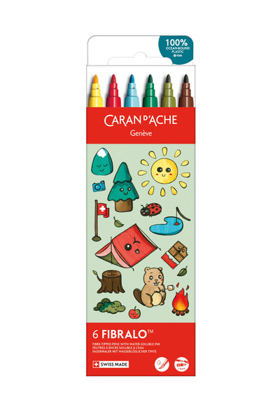 Kawaii Set of 6 Fibralo Swiss Mountain Markers