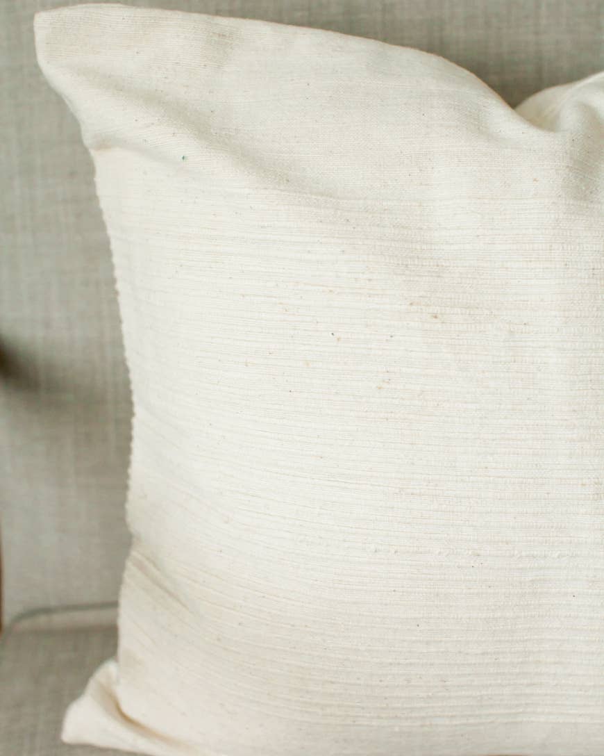 20" Riviera Cotton Throw Pillow Cover Grey