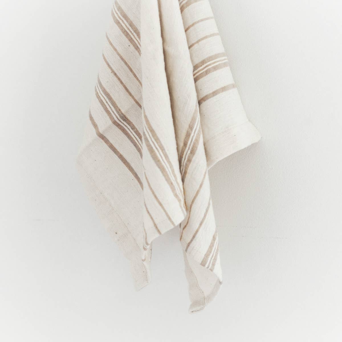 Avery Cotton Tea Towel | Stone Stripe