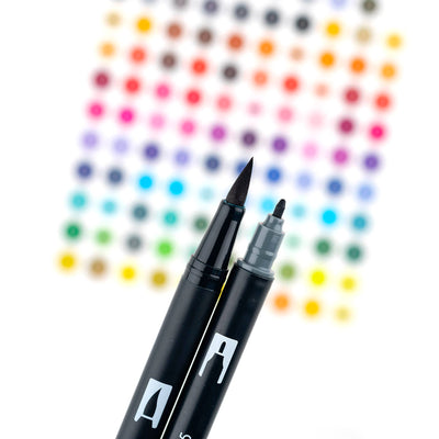Dual Brush Pen Art Markers: Grayscale