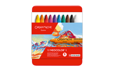 10 NEOCOLOR I Pastels in Metal Box