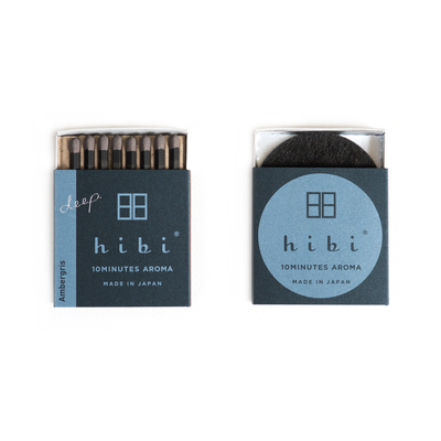 Hibi - Box of 8 Incense Matches: Cedar Wood