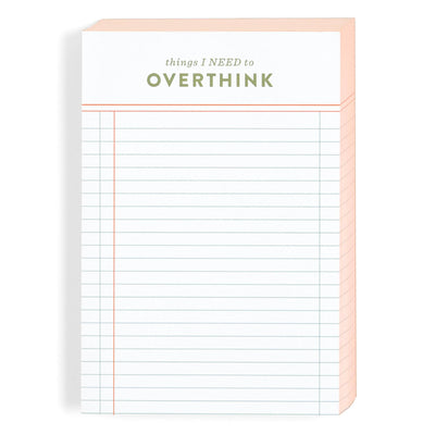 Things I Need To Overthink 4x6 Notepad